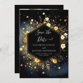 Classic Space Celestial Wedding Save The Date (Vorne/Hinten)