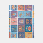 Classic Spider-Man with Dynamic Cosmic Background Fleecedecke (Vorderseite)