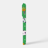 Classic Spider-Man with Dynamic Cosmic Background iPhone Hülle (Linke Seite)