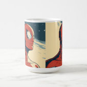 Classic Spider-Man with Dynamic Cosmic Background Kaffeetasse (Mittel)