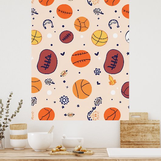 Classic Spider-Man with Dynamic Cosmic Background Poster (Küche)