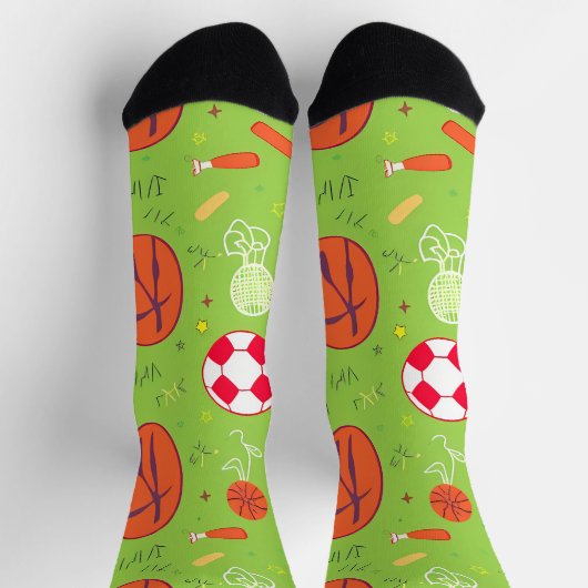 Classic Spider-Man with Dynamic Cosmic Background Socken (Oben)