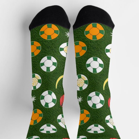 Classic Spider-Man with Dynamic Cosmic Background Socken (Oben)