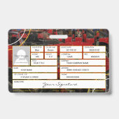 Classic Sports Car Abzeichen Ausweis (Rückseite)