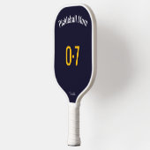 Classic Sporty Pickleball Mom Custom Name Number Schläger (Links)