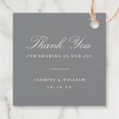 Classic Square Double Happiness Chinese Wedding Fo Geschenkanhänger (Rückseite)