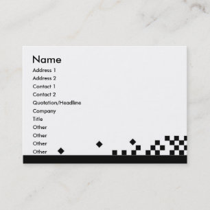 Classic Squares Business Card Visitenkarte