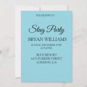 Classic Stag Party Einladung (Vorderseite)