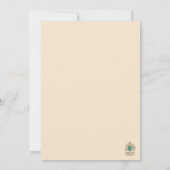 Classic Stained Glass Cathedral- Champagne Gold Einladung (Rückseite)