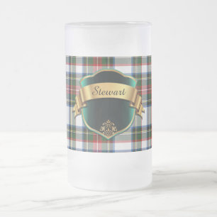 Classic Stewart Dress Tartan Kariert Stein Mattglas Bierglas