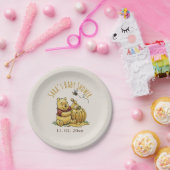 Classic Storybook Bear Baby Shower Paper Plate Pappteller (Party)