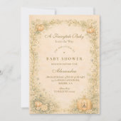 Classic Storybook Elegance Baby Shower Einladung (Vorderseite)