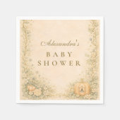 Classic Storybook Elegance Baby Shower Serviette (Vorderseite)