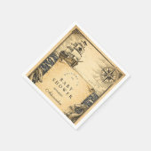 Classic Storybook Pirate Baby Shower Serviette (Ecke)