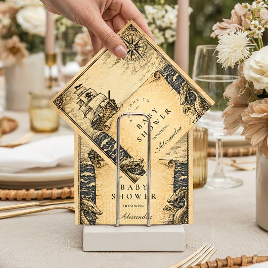 Classic Storybook Pirate Baby Shower Serviette