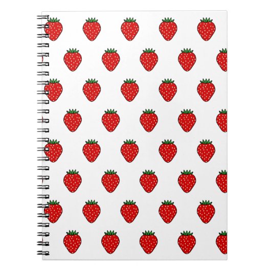 Classic Strawberry Notebook Notizblock (Vorderseite)