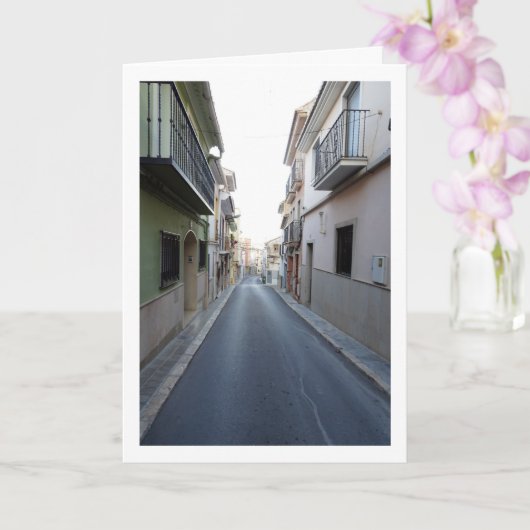 Classic Street in Lliria, Valencia, Español Karte (Orchidee)