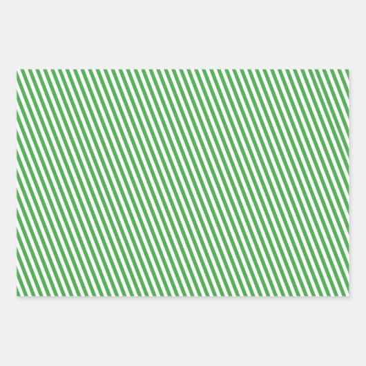 Classic Striped Holiday Occasion Geschenkpapier Set (Vorderseite 2)