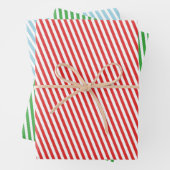 Classic Striped Holiday Occasion Geschenkpapier Set (Beispiel)