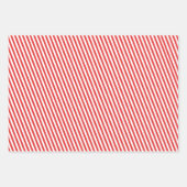 Classic Striped Holiday Occasion Geschenkpapier Set (Vorderseite)