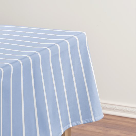 Classic Stripes Blue and White Tischdecke (Beispiel)
