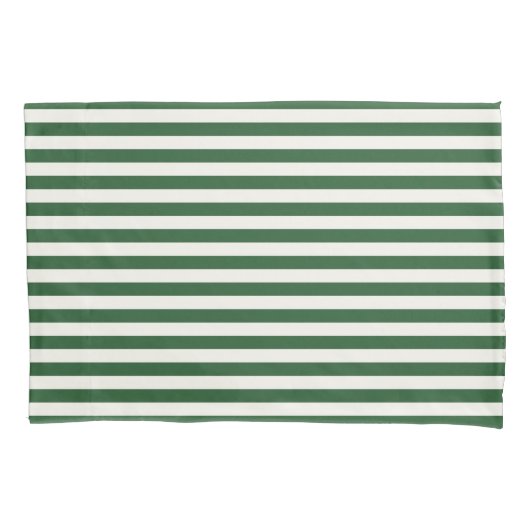 Classic Stripes Deep Green Kissenbezug (Vorderseite)