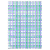 Classic Stripes Green Blue White Tischdecke (Vorderseite)