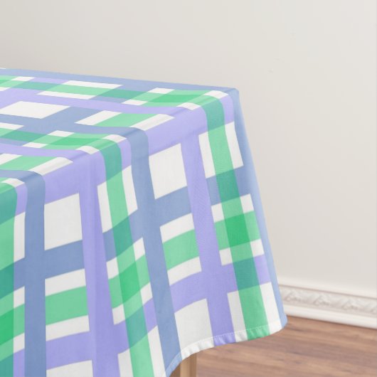 Classic Stripes Green Blue White Tischdecke (Beispiel)