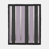 Classic Stripes Purple Black and Silver Fleecedecke (Vorderseite)