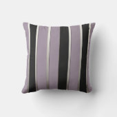 Classic Stripes Purple Black and Silver Kissen (Rückseite)