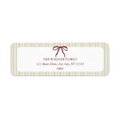 Classic Stripes Red Bow Christmas (Vorne)