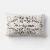 Classic Stripes Viktorianisch Style Frame Mr. & Mr Lendenkissen (Rückseite)