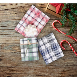 Classic Stripes Weihnachtswrapping Sheet Set von 3 Geschenkpapier Set