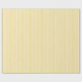 Classic Stripes White - Canary Yellow Geschenkpapier (Flach)