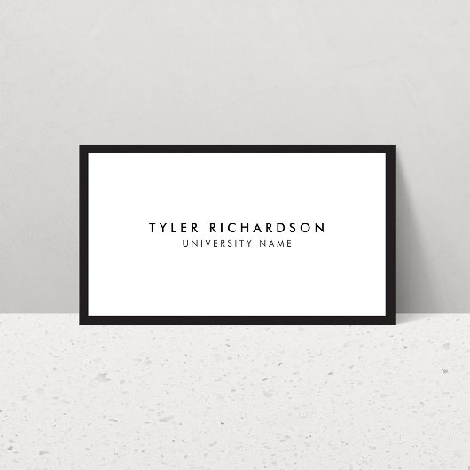 Classic Student Business Card Telefonnummerkarte