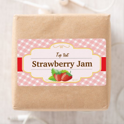 Classic Style Jam Jelly Strawberry Label (Insitu)