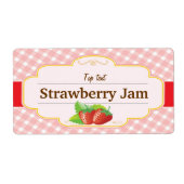 Classic Style Jam Jelly Strawberry Label (Vorne)