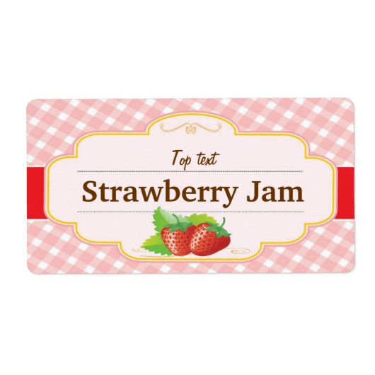 Classic Style Jam Jelly Strawberry Label (Vorne)