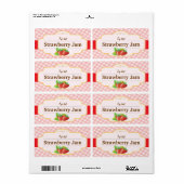 Classic Style Jam Jelly Strawberry Label (Vorne)