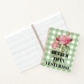 Classic style old fashioned artwork tartarn floral notizblock (Innenseite)