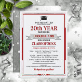 Classic Style School Colors Class Wiedersehen Einladung