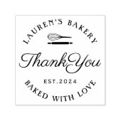 Classic Style Zuhause Bakery Logo Vielen Dank Permastempel (Design)