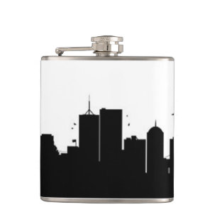 Classic Styles New York Skyline Silhouette Flachmann