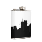 Classic Styles New York Skyline Silhouette Flachmann (Rechts)