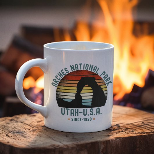 Classic Sunset over Arches Park, Utah Kaffeetasse