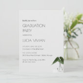 Classic Super Sample Pflanze Pot Graduation Party Einladung (Stehend Vorderseite)