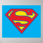 Classic Supergirl Logo with Blue Outline Poster (Vorne)