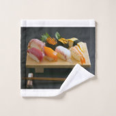 Classic Sushi Towel Set – Japanese Harmony (Waschlappen)