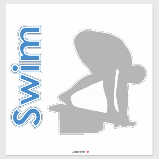 Classic Swim Aufkleber (Blatt)