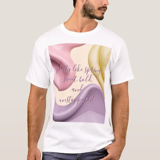 Classic t-shirt in stylish abstract graphic (Vorderseite)
